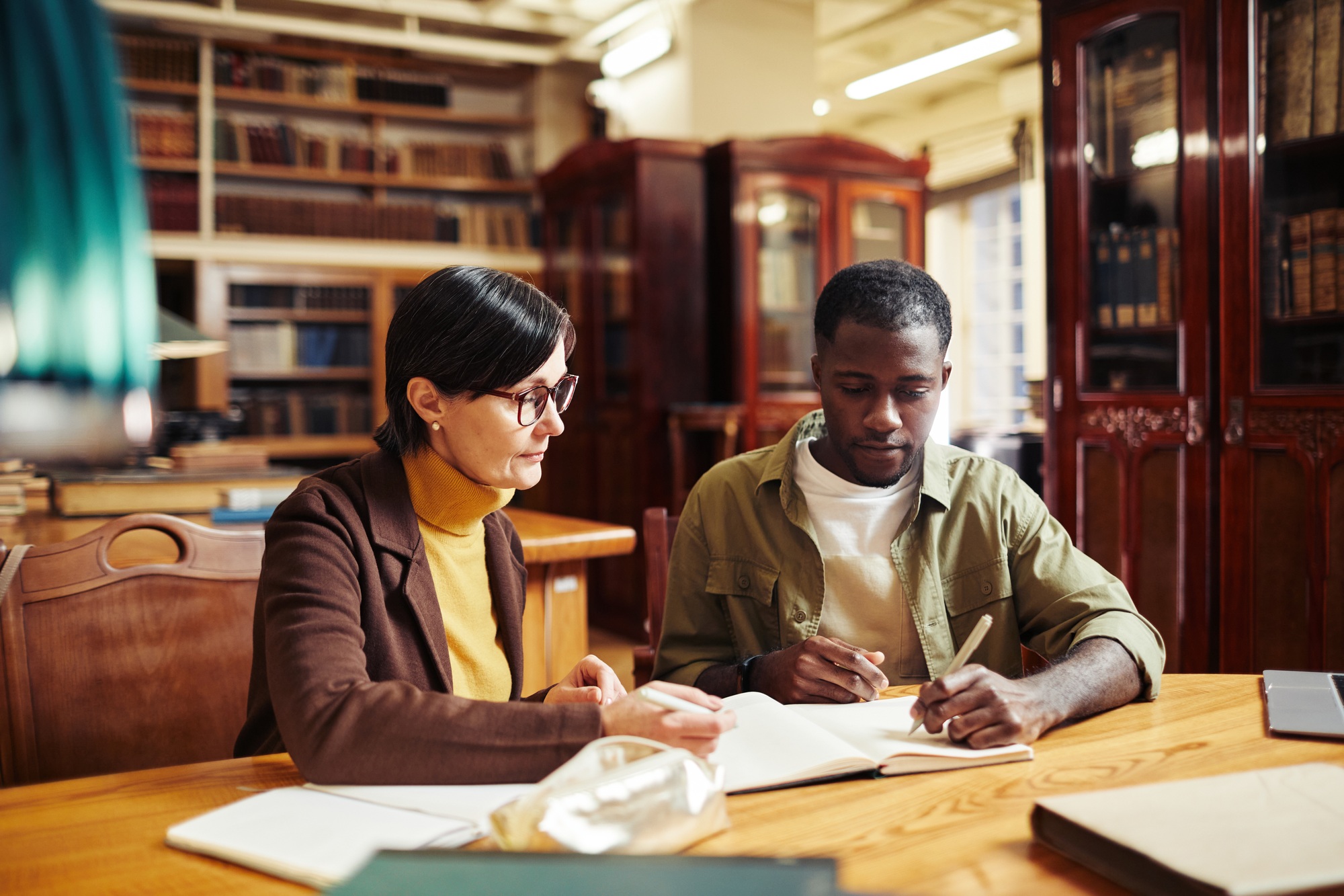 Students in Library